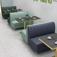 Banc de café moderne sur mesure, table et chaises pour restaurant de restauration rapide, canapé pour café