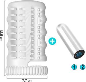 ของเล่นซิลิโคนสำหรับผู้ชายแบบเต็มตัวทำจากซิลิโคนมีกระเป๋าเก็บความร้อนอัตโนมัติสำหรับผู้ชาย - Product Image 5