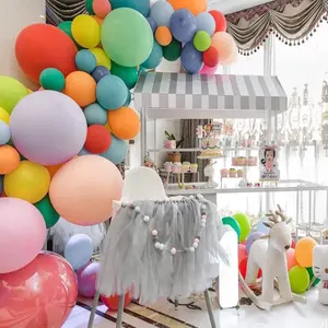 Op Maat Gedrukt Gigantisch Geslacht Onthult Gelukkige Verjaardagsfeestje Ballonnen Zwevende Lucht Heilum Helium Macaron Kleur Latex 36Inch Ballonnen