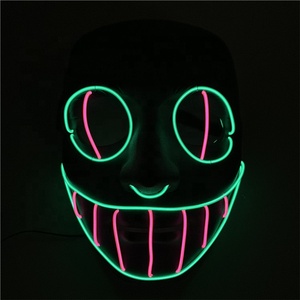 En <span class=keywords><strong>la</strong></span> <span class=keywords><strong>noche</strong></span> <span class=keywords><strong>de</strong></span> DJ Cosplay decoración luminiscente máscara <span class=keywords><strong>de</strong></span> Halloween fiesta <span class=keywords><strong>de</strong></span> diseño - Product Image 5