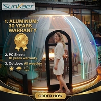 Tente Dôme Moderne Multifonctionnelle d'Extérieur Portable en Polycarbonate à Vendre – Maison Préfabriquée Ovale pour Hôtel ou Boutique