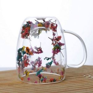 Mug à café en acier inoxydable avec fleurs séchées à l'intérieur, design unisexe écologique pour les fêtes - Product Image 4