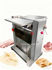 Machine de dépeçage de peau de porc <span class=keywords><strong>populaire</strong></span> Machine de tranchage de viande de <span class=keywords><strong>boucherie</strong></span> Machine de découpe en acier inoxydable Trancheuse à viande - Product Image 2