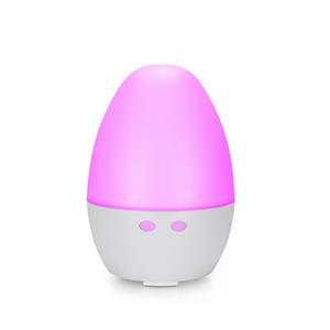 <b>Egg</b>-Shaped Wood Grain Aroma Diffuser 130ml USB Powered With Led <b>Light</b> For Home Use Small Mini Humidifier Gift - Product Image 2