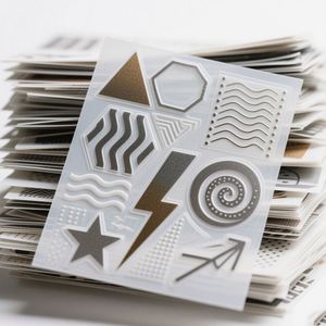 Embossing <b>Sticker</b> Label <b>LOGO</b> Printing Custom Sealing Matte <b>Sticker</b> Custom Adhesive Brand <b>logo</b> <b>Stickers</b> - Product Image 4