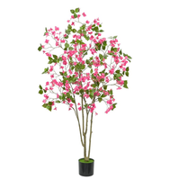 Arbre artificiel de bougainvillier avec des fleurs et des feuilles réalistes pour la décoration de la maison, de l'hôtel et du bureau