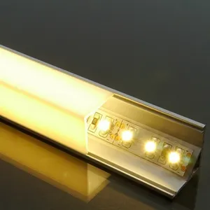 12V Aangepaste Inbouw Aluminium Led Profiel Licht Geëxtrudeerd Aluminium Profil Aluminium Extrusie Profiel