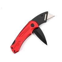 Vente en gros 2-en-1 Couteau utilitaire pliable en acier inoxydable EDC 5 lames de rasoir supplémentaires Logo gravé au laser personnalisable OEM