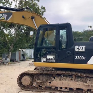 รถขุด CAT 320D2 มือสอง สีเหลือง แบบติดตั้งบนราง สำหรับงานก่อสร้างหนัก - Product Image 4