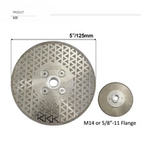 Disque de coupe et de meulage diamanté électroplaqué SHDIATOOL 5''/125 mm, lame de scie, disque abrasif de polissage, disque de coupe pour granit