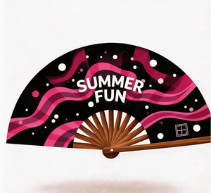 High Quality Custom Printed Foldable Bamboo <b>Handheld</b> <b>Fans</b> Painted Technique-Personalized High End Accessory - Product Image 3