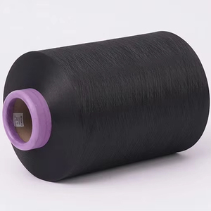 Grs chứng nhận nhà máy giá <span class=keywords><strong>Polyester</strong></span> dty 150D/96f * 2 SD DOPE nhuộm đen Lim cho dệt - Product Image 1