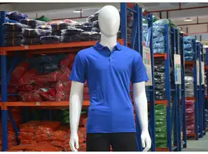 Vente en gros Polo Slim Fit pour hommes et femmes Polo de golf en polyester brodé de logo personnalisé unisexe