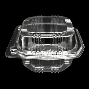 Caja de hamburguesas de calidad alimentaria de fábrica de China, contenedor para llevar, caja de hamburguesas personalizada PET transparente - Product Image 3