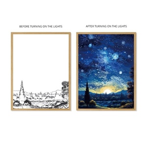 Starry Sky Painting <b>Lights</b> to Decorate the Room with Warm Ornaments Led Painting - Product Image 3