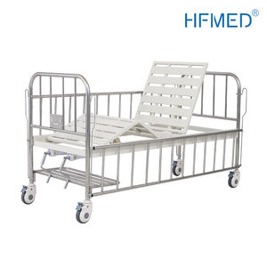 Di alta qualità in acciaio inox a doppia manovella pediatrica letto di ospedale a buon prezzo di assistenza domiciliare e uso del reparto ospedaliero per i giovani pazienti - Product Image 2