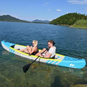 En Stock 13,8 pies 422cm <span class=keywords><strong>alta</strong></span> presión gota puntada plegable canoa <span class=keywords><strong>Kayak</strong></span> océano río lago inflable <span class=keywords><strong>Kayak</strong></span> Paddle <span class=keywords><strong>Kayak</strong></span> - Product Image 4