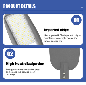 Meilleure vente 50W-200W extérieur étanche IP65 en aluminium moulé sous pression lampadaire alimentation secteur jardin rue - Product Image 4