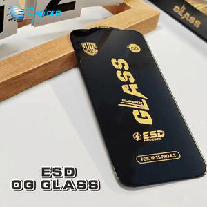 Iexplore กระจกอลูมิเนียมสูง0.4มม. กระจกนิรภัยกันฝุ่นเคลือบน้ำมันพลาสม่าสองชั้นป้องกันฝุ่นสำหรับ iPhone 16 PROMAX - Product Image 2