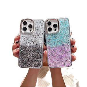 Funda de Teléfono Móvil de Moda para <span class=keywords><strong>Mujer</strong></span>, con Purpurina y Lentejuelas de Colores, a Prueba de Golpes, de Gel TPU, para 16 17 Pro Max - Product Image 2