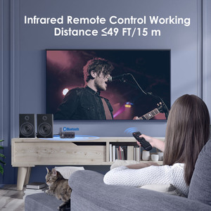 Amplificador de Sonido Fosi Audio BL20A Azul TPA3116, 2.1 Canales, 100W, Mini HiFi Clase D, Bajos y Agudos, con Control Remoto y Puerto USB - Product Image 3