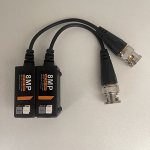 Balun กล้องวงจรปิด8MP HD แบบโคแอกเซียลส่งสัญญาณวิดีโอแบบคู่<span class=keywords><strong>4K</strong></span> 8MP อุปกรณ์ CCTV - Product Image 3