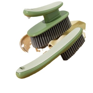<b>Shoe</b> Brush <b>Soft</b> Nylon Bristles Silicone Handle Multi Functional Cleaning Tool For Daily Use - Product Image 5