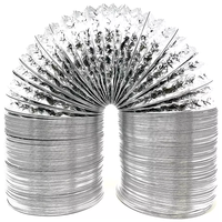 Tuyau d'aspiration flexible ou isolé de 4/5/6/8/10 pouces, 6 m/10 m, tuyau d'aspiration corrugué renforcé, conduit d'air flexible en aluminium