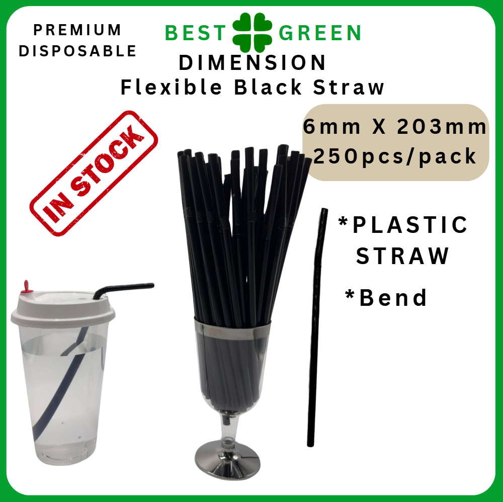 สีดำ6มม. X 203มม.