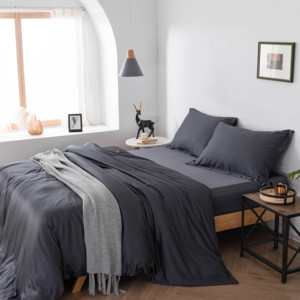 100% Sateen Bamboo Bed Linen <strong>Sheet</strong> Set Pillow Cases,Top <strong>Sheet</strong>,and <strong>Fitted</strong> <strong>Sheet</strong> <strong>Queen</strong> - Product Image 4