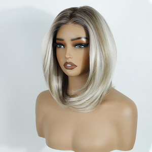Productos Personalizados Rebecca, Peluca de Cabello Sintético Resistente al Calor, Fibra Futura, Ondulada, Sin Llama, con Frente de Encaje HD 13x4, Sin Pegamento, para Mujer - Product Image 6