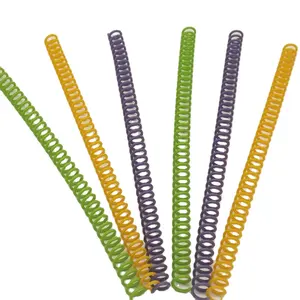 48 loops colorful 3/4 inch Plastic binding ring, Spiral binding plastic coils, plastic spiral for notebook