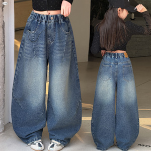 Nuovi <span class=keywords><strong>Jeans</strong></span> da Ragazza 2026, Blu Lavato, Stile Baggy, per Ragazze Adolescenti - Product Image 6
