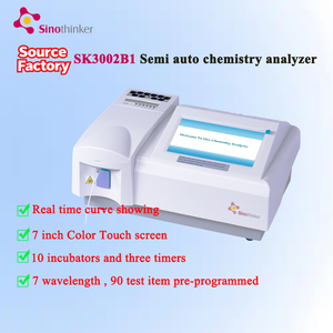 Sinothinker Halbautomatischer Chemie-Analysator Biochemie-Analysegerät Semi-Automatischer Veterinär-Biochemie-Analysator für Tierärzte - Product Image 2
