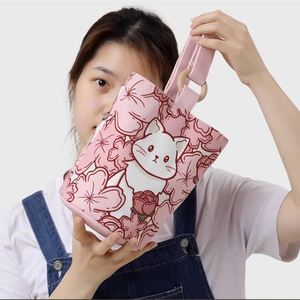 Wholesale Durable Custom Print and Size Canvas <b>Bucket</b> <b>Bag</b> with Cotton Buckle Handle <b>for</b> Shopping Gifts and Portable Daily Use - Product Image 4