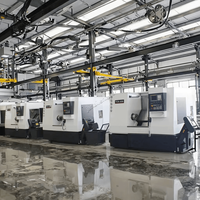TCK50 CNC Tour Machine Slant Bed Cnc Metal Processional avec Rail Incliné Système Siemens