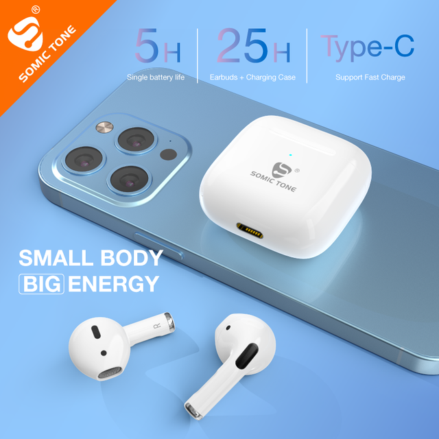TWS In-Ear Earbuds Twins Double True Wireless Pair Earphone Headset TWS