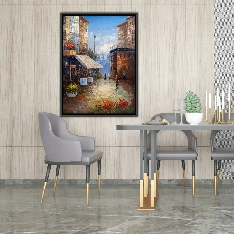 100% Hand painted modern impressionism art oil painting Mediterranean Landscape Oil Painting for Home Decor
