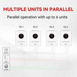 Demuda mới 12KW lai năng lượng mặt trời biến tần 120V 240V chia giai đoạn tắt lưới 12 KW chúng tôi 48V lai biến tần cho nhà năng lượng mặt trời hệ thống năng lượng - Product Image 5