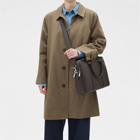 Porte-documents en cuir véritable pour homme avec logo personnalisé, fermeture éclair double, lisse, de luxe, classique, pour ordinateur portable, usage quotidien