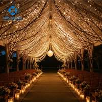 Lámpara de Techo LED Anpu Omantic Flowing, con Clasificación IP65, de Aleación de Aluminio, Regulable, Decorativa para Bodas y Eventos Festivos