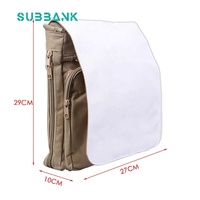Sac bandoulière Subbank de haute qualité, écologique, 29x27cm, vierge pour sublimation, en toile, personnalisable, avec fermeture éclair, pour transfert thermique DIY