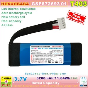 Batterie Li-Ion polymère GSP872693 01 3.7V 3200mAh pour <span class=keywords><strong>haut</strong></span>-<span class=keywords><strong>parleur</strong></span> <span class=keywords><strong>JBL</strong></span> Flip4 <span class=keywords><strong>Flip</strong></span> <span class=keywords><strong>4</strong></span> édition spéciale gris T403 bleu - Product Image 3