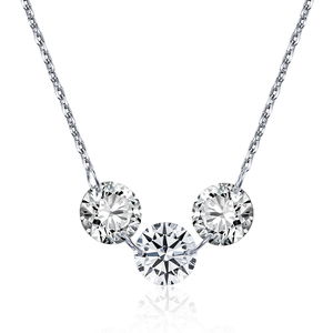 Pronta per la Spedizione, Ottimo Prezzo, Collana Elegante in Oro 9K, Gioiello con Pendente in Diamante Coltivato in Laboratorio - Product Image 5