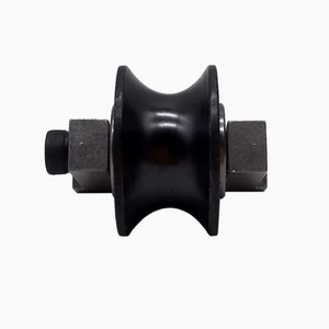 Stranding Machine Parts Coated Ceramic Pulley 27*16 mm With <b>Bracket</b> for Twisting Machine Hole Distance 26mm - Product Image 4