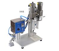 Machine de capsulage semi-automatique électrique pneumatique de table pour bouteilles cosmétiques/détergents – Équipement manuel