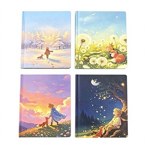 Cuaderno de tapa dura con ilustración <span class=keywords><strong>del</strong></span> Principito, cubierta de papel, encuadernado con hilo, estilo estudiantil, diario artístico para niñas - Product Image 2