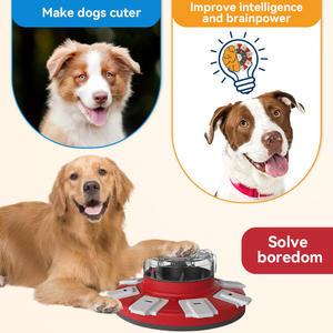 Grande cane Puzzle gioco <span class=keywords><strong>di</strong></span> alimentazione mentalmente stimolante trattamento Dispenser IQ giocattolo con pulsante - Product Image 5