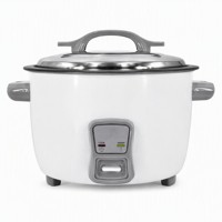 Cuiseur à riz commercial 10L 2900W, grande capacité, cuiseur électrique industriel avec couvercle en acier inoxydable épais pour cantine et hôtel
