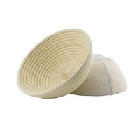 Panier de Fermentation pour Pain, Diverses Tailles, Rotin Indonésien Tressé, Plastique Écologique avec Housse en Tissu PROMO Marque Modèle CA032401